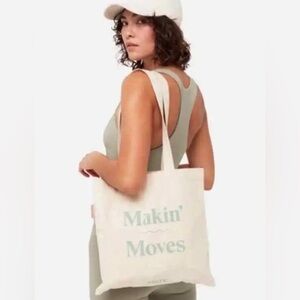 NWT Mate The Label Makin' Moves Organic Cotton Tote Bag